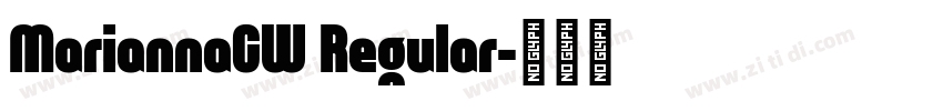 MariannaCW Regular字体转换